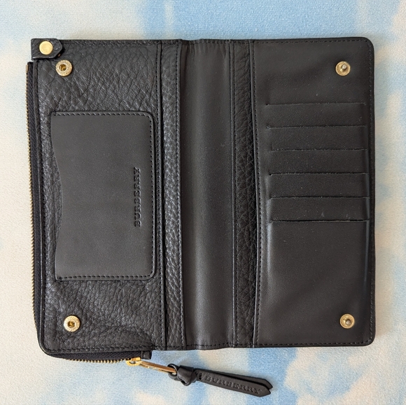 Burberry Black Leather Wallet Purse - Picture 6 of 9